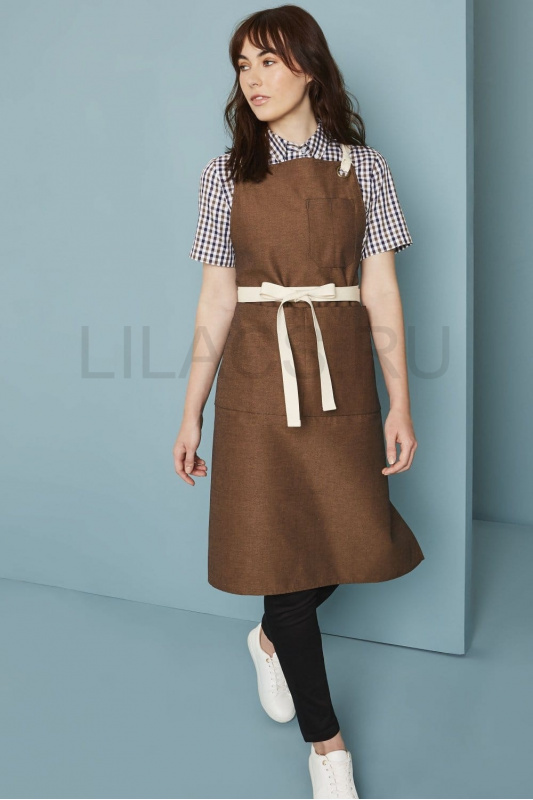Фартук кафе и бара Lilacs Comfort, коричневый
